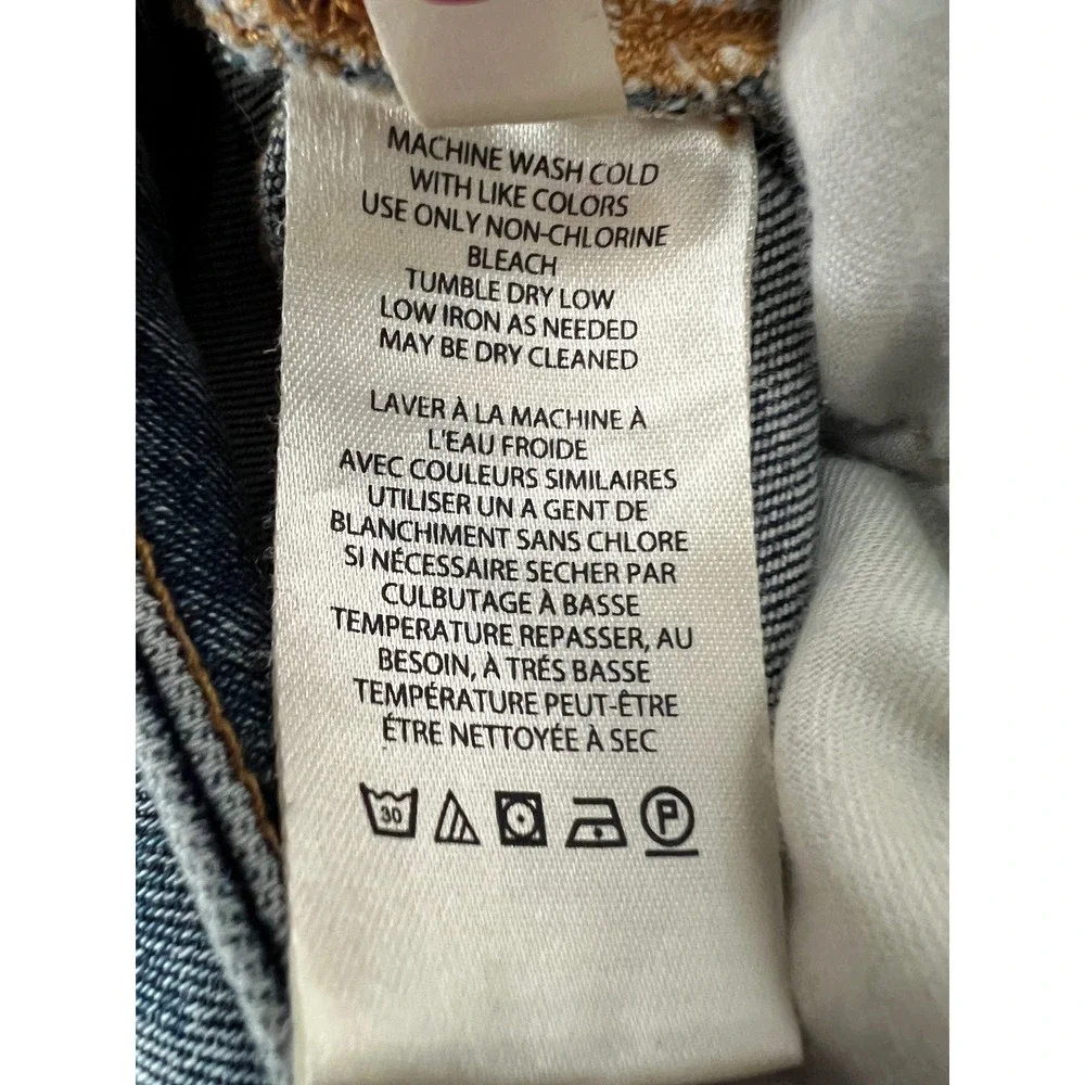 Pilcro and the Letterpress High Rise Cigarette Distressed Jeans Blue 27 - Picture 8 of 13